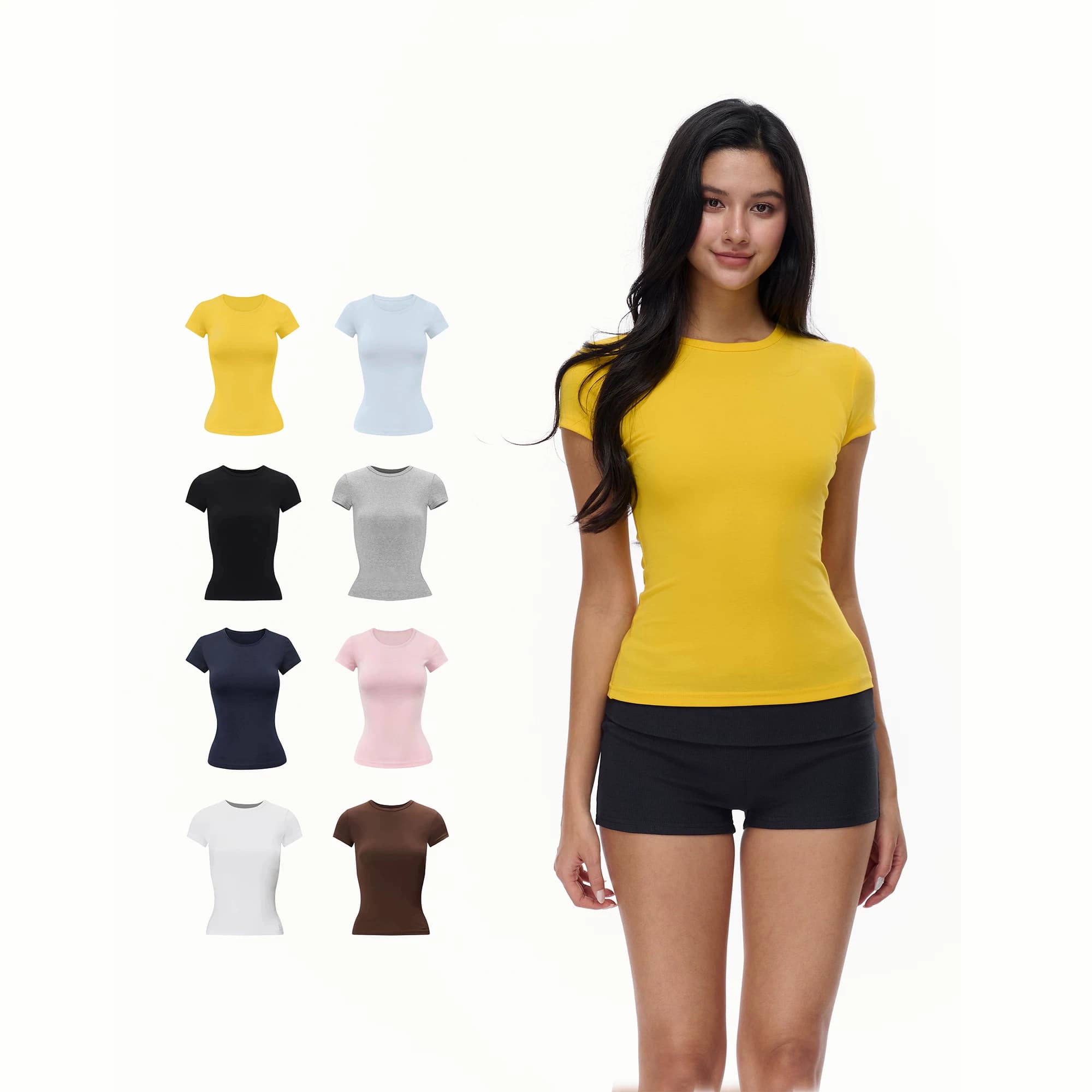 Jim Kennet Regular Shoulder Sports Short-Sleeve T-Shirt Slim Fit Base Layer Top