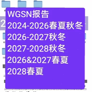 Wgsn2028 Spring/Summer 27-28 Autumn/Winter 2026 Spring/Summer Children's Clothing Color Trends Report for Boys and Girls