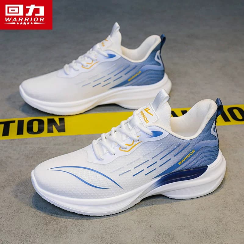 Warrior Men's Shoes 2026 New Model Sports Shoes for Men, Summer Thin Breathable Casual Shoes, Thick-Soled Lightweight Running Shoes, Trendy