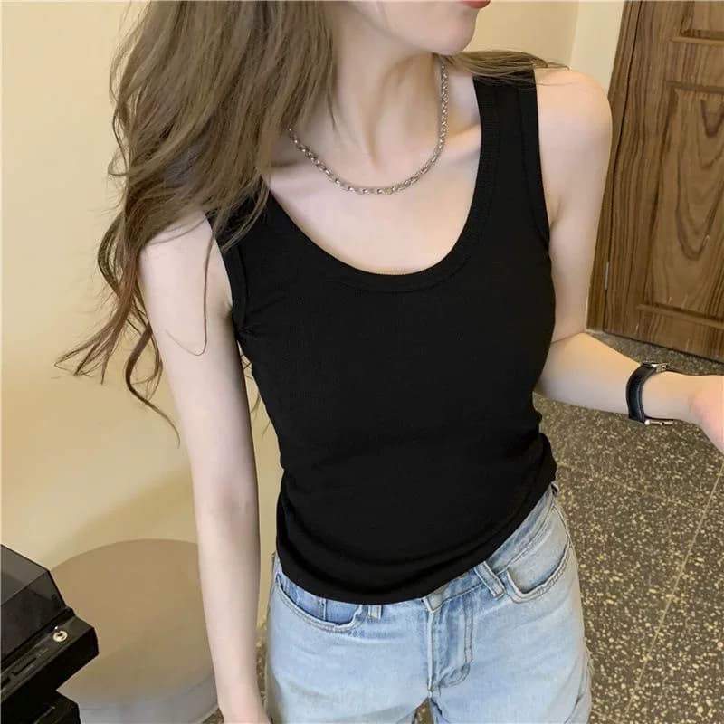 Modal Camisole for Women, New Korean Style Slimming Top That Covers Side Breasts and Shows Off Beautiful Back, Sleeveless Undershirt for Women